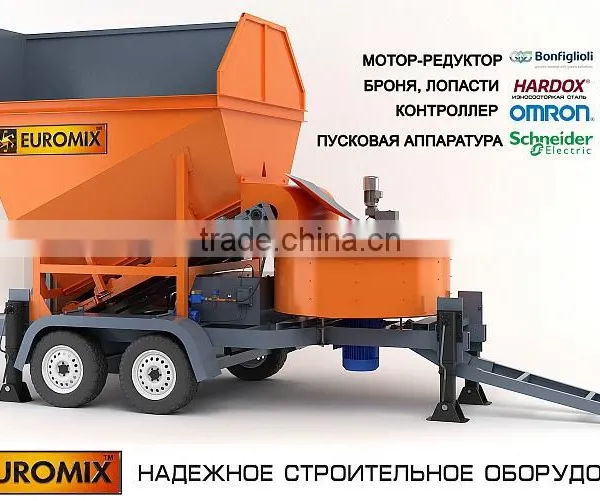 Mobile Concrete Batching Plant Euromix CROCUS 15/750 TRAIL