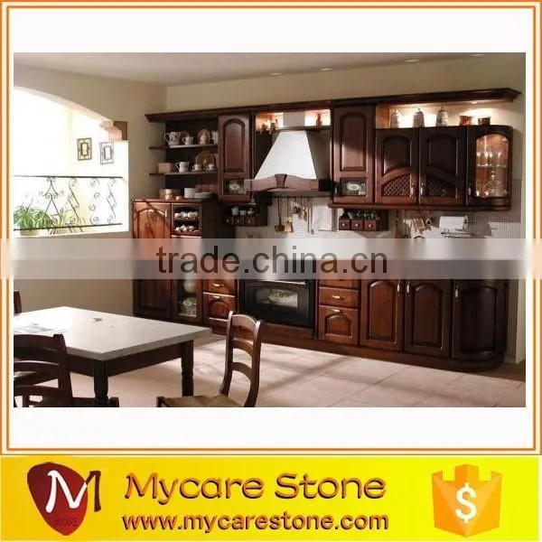 New Design Solid Beautiful Wood Kitchen Cabinet photo-6