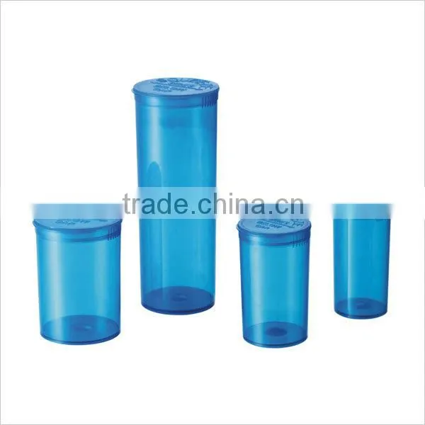 Customized 6DR to 60DR Plastic Medical Vials With Pop Top Cap