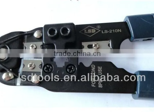 LSDbrand High Quality LS-210N Rj11 Rj12 Rj45 205mm Crimping Tool Cat5 Network Cable Crimp Tool Modular Plug Crimping Tool photo-2