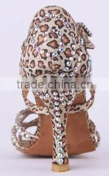 Suphini Tan Leopard Sexy Latin Shoes Dancing photo-3