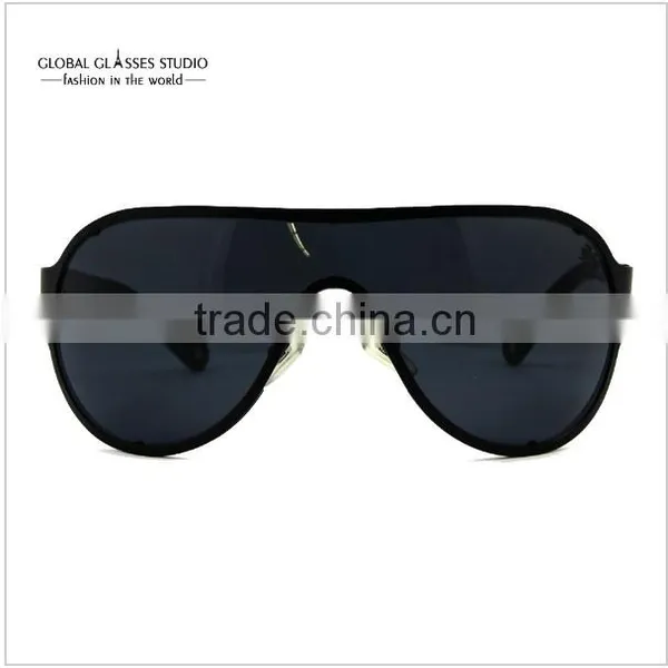 Fashion Design Classic Wholesale Men Women UV400 Lens Metallic Shield Style Visor Sunglasses Sport Crm32104 photo-3