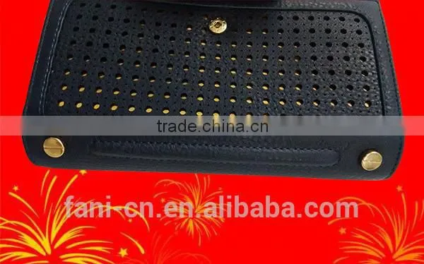 Newest Arrival PU Leather Wallet With Elastic Strap and Hinge Design for Woman photo-3