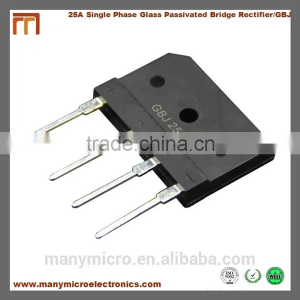 25A Single Phase Glass Passivated Bridge Rectifier GBJ2506/ GBJ For Amplifier photo-4