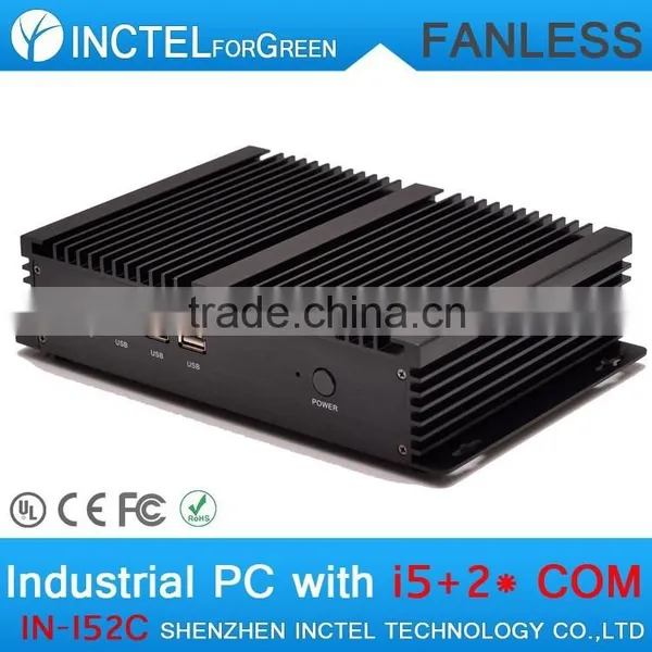 Industrail Grade Fanless IPC PC Computer With Intel i5 Processor 2 COM 4 USB3.0 1G RAM 16G SSD photo-5