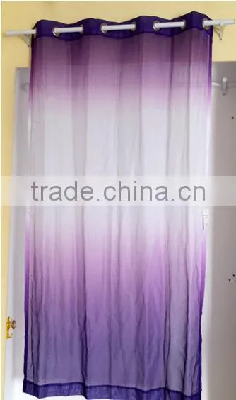 100% Cotton Material and Make-to-Order Supply Type Voile Curtain Fabric photo-2