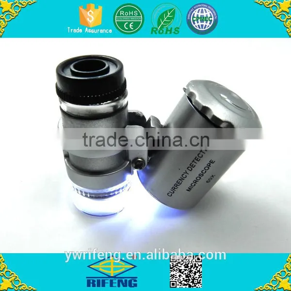 Mini Protable LED 60X Microscope Prices Black Leather Bag photo-5