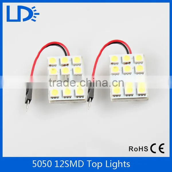 Car Led Lighting 12v T10 BA9S 5050 12smd Led Panel Lighting