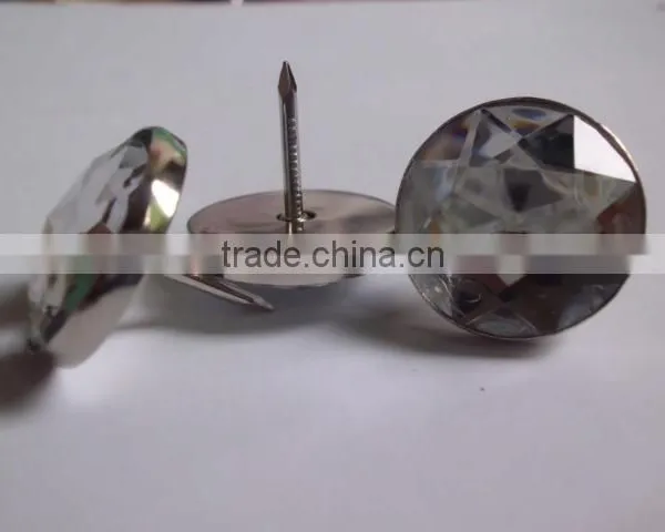 New Arrival Trendy Style Round Acrylic Rhinestone Buttons From China photo-5