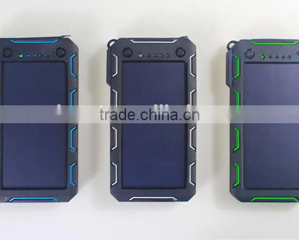 Waterproof 15000mah Universal Solar Power Bank Cell Phone Charger 5v 2a for Laptop photo-6