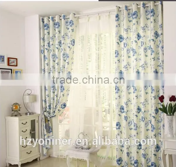 2015 Hot Sale Printed Designed No. 06 Window Curtains, Made- up Black Out Fabric in Home or Hotel photo-3