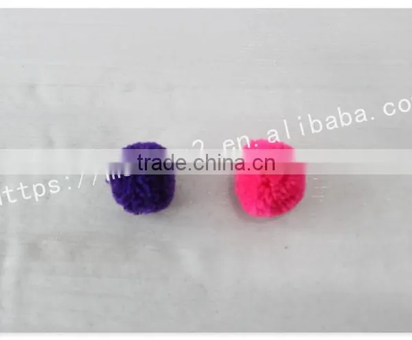 Colorful Customized Size Polyester Yarn Pom Pom Ball for Decoration photo-2