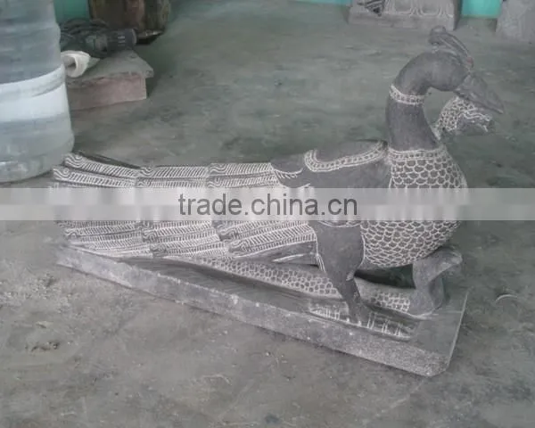 Peacock Stone Hand Sculpture Manufacturer in India photo-4