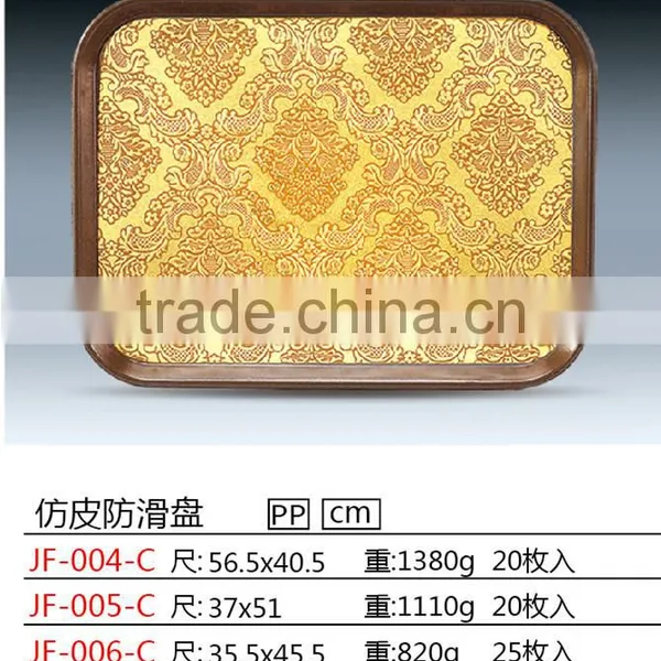 Plastic Imitation Leather Banquet Serving Tray photo-3