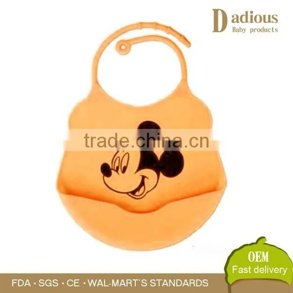 BPA Free Silicone Baby Bib Soft Infant Feeding Baby Kids Bibs photo-2