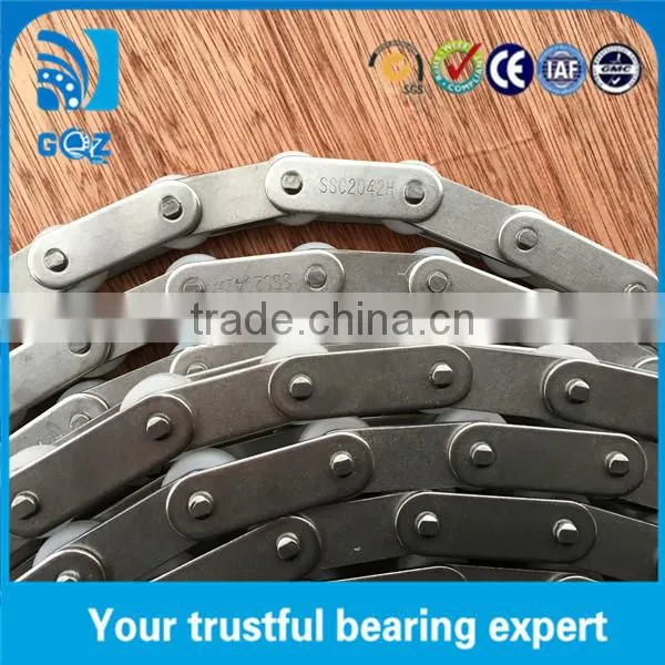 C2042HSS Double Pitch Convery Chain with Plastic Roller in 304 Stainless Steel