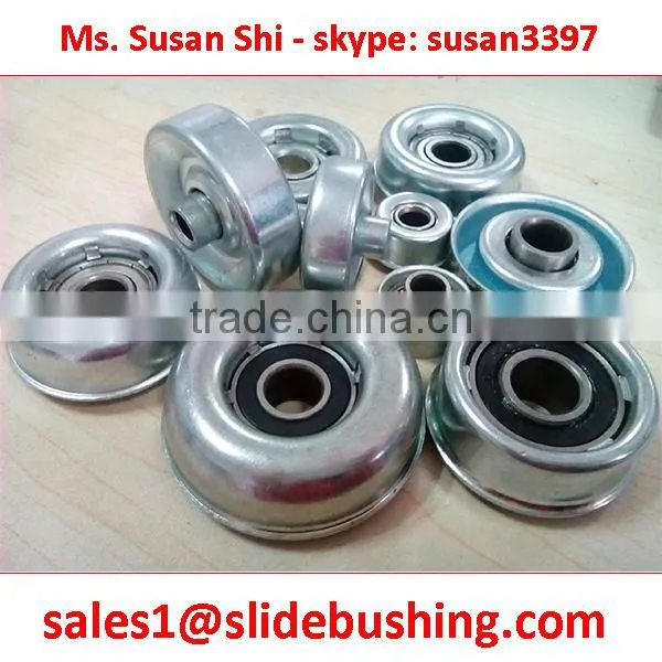 POLYCARBONATE + BEARING ROLLER 38 x 12.5-13 x 6.2 x 25 Inside Shaft ID=6.2mm Pressed Steel Skate Wheel Quotation photo-6