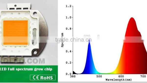 100W Full Spectrum Led Chip in Red Phosphor for Hydroponic Growing Systems photo-2