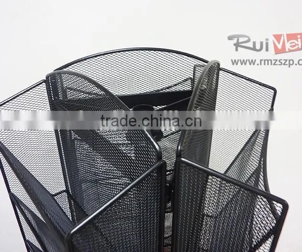 8-tier Rotating Black Metal Magazine Rack photo-5