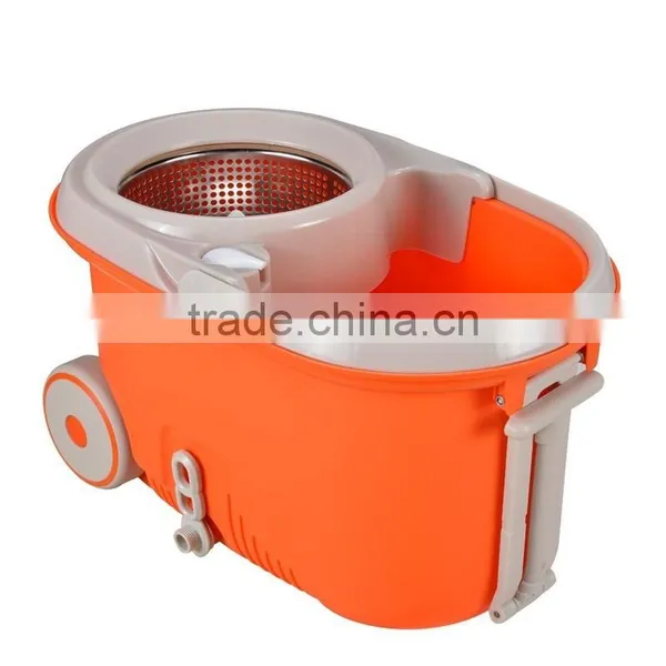 Stainless Steel Deluxe Rolling Spin Mop photo-2