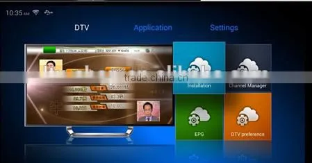 New Design Digital DVB T2 Receiver Amlogic S805 Quad Core Android 4.4 Kitkat DVB-T2 TV Box photo-4