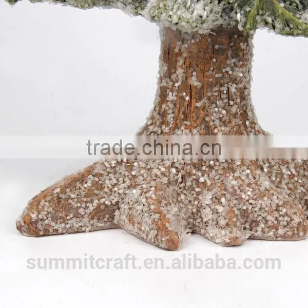 Artificial Christmas Adornment Resin Snowing Christmas Tree photo-4