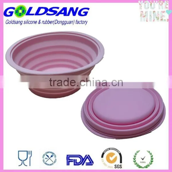 Silicone Feeding Bowl Water Dish Collapsible Travel Portable Bowl photo-2