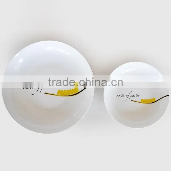 8inch&10inch Pasta Bowl, Porcelain With Decal Printing photo-2