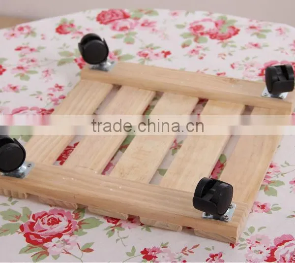 Solid Wood With Wheels Flower-stand photo-6