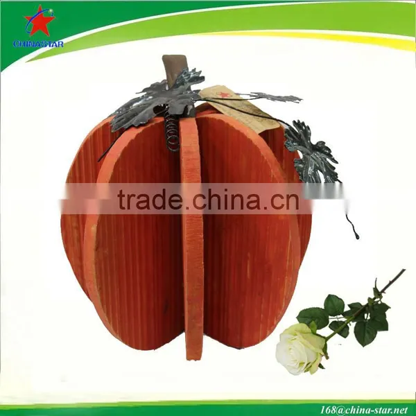 Wooden Halloween Pumpkin Decoration photo-2
