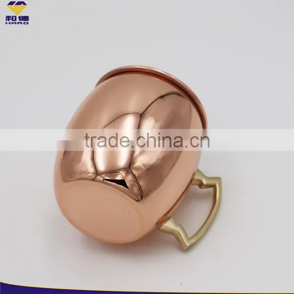 Hot Sale 350 ml Polish Stainless Steel Moscow Mule Copper Mug photo-3
