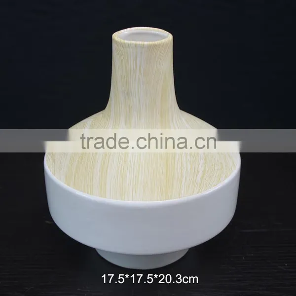 Factory Direct Indoor and Outdoor Ceramic Flower Bottle Vase Pot Jar Home Decoration photo-2