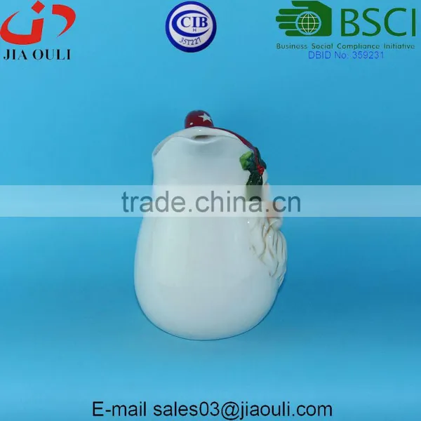 Christmas Decoration Ceramic Milk Cup, Santa Claus Flower Vase photo-4