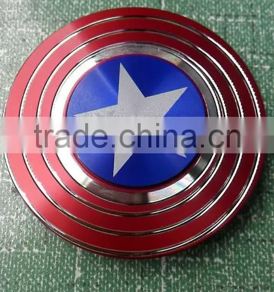 Fingertip Gyro Hexagonal Spiral HandSpinner Three-handed Six-edged Hexagrams Diy Boat Compass Luminous Brass photo-3