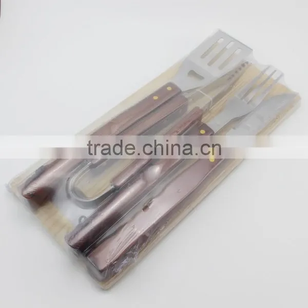 Stainless Steel BBQ Grilling Tool Set 4-Piece With Cutting Board photo-5