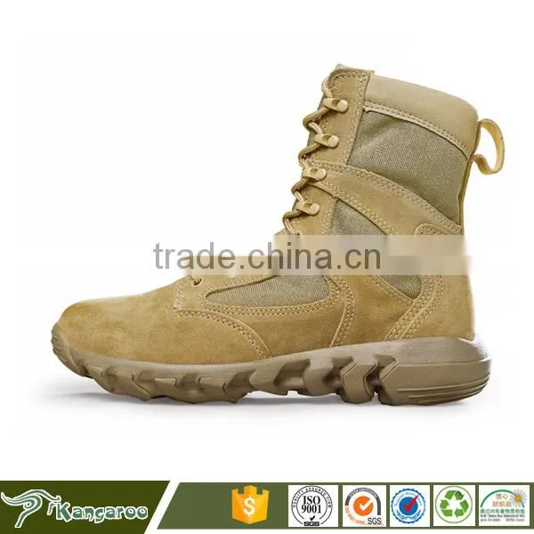 Beige Military Desert Combat Boots photo-3