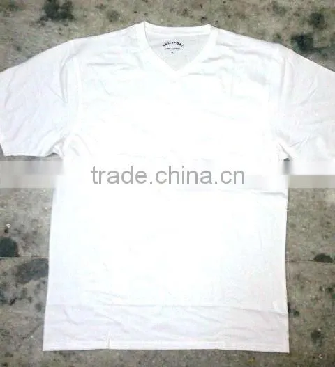 MENS V NECK & ROUND NECK T-SHIRTS (Garment Stock Lots / Apparel Stock / Stocklots / Garment Apparel From India)