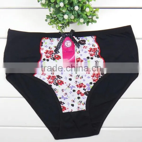 2015 New Design Hot Sale Sexy Lady Big Size Panty 100% Polyester Panties photo-6