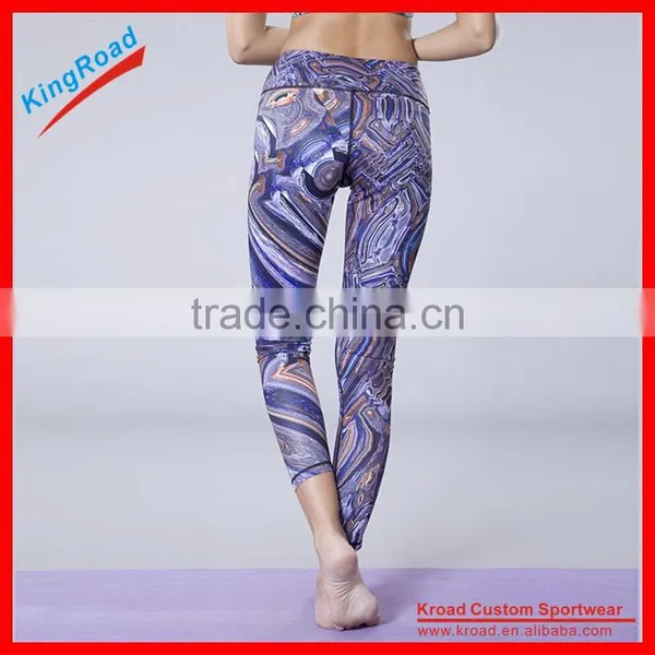 2017 High Quality Compression Tights, High Waistband Yoga Fitness Leggings Women photo-2