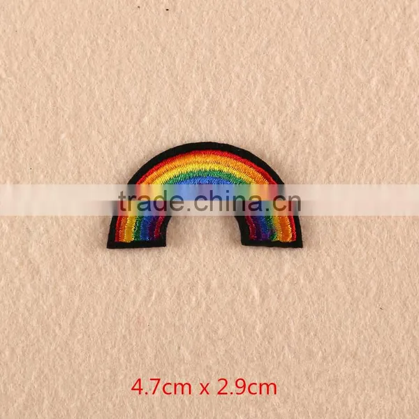 Factory Price Hat Delicate Cool Rainbowt Embroiderry Patch for Cap and Garment photo-4