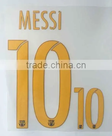 Custom Plastisol Type Soccer Number Heat Transfer Printing For Jerseys With Anti Sublimation photo-5