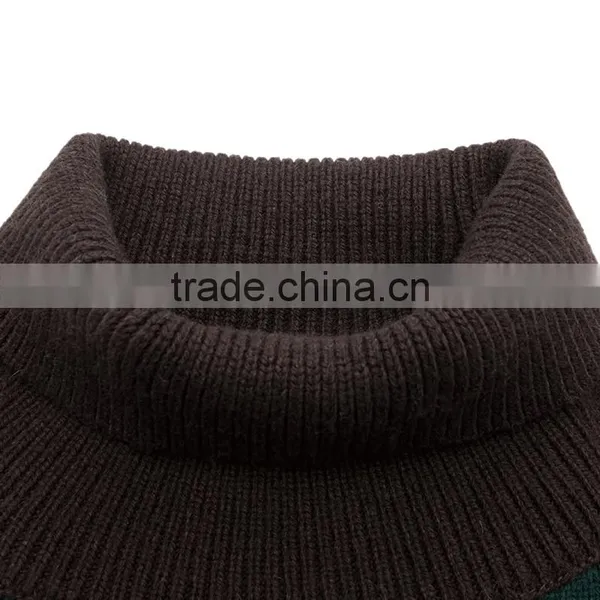 Women Green Color Turtleneck Sweater 2017 Fashion Style Lady Pullover Sweater photo-3