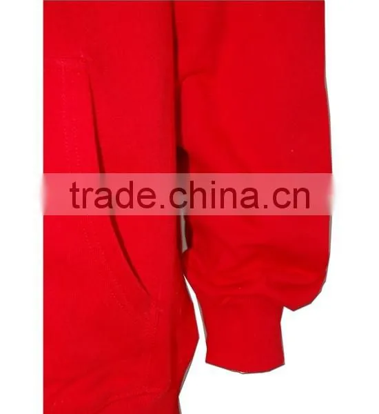 Lastest Product Best Price Plain Red Comfortable Custom Made Lined Hoodie photo-6
