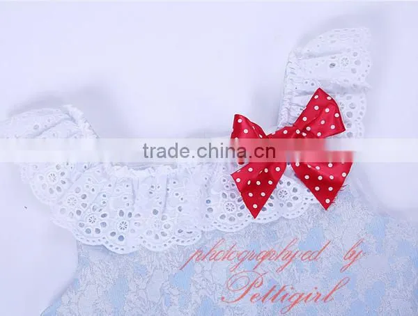 2 Red Bows Girl Daily Wear Dress Kids Clothes photo-6