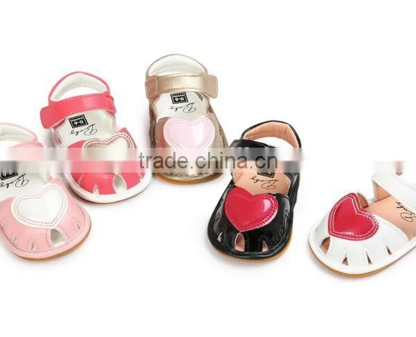 Heart Design Leather Baby Shoes, Leather Sandals for Baby photo-2