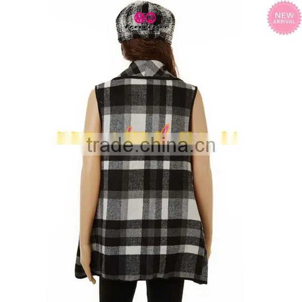FACTORY Dazzle Tweed Wholesale Fleece Vest photo-3