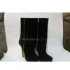 YSL Double Zipper Boots in Suede
