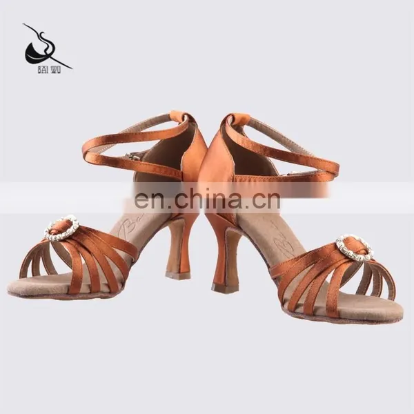 08B5L135 Women's Satin Latin Dance Shoes photo-4