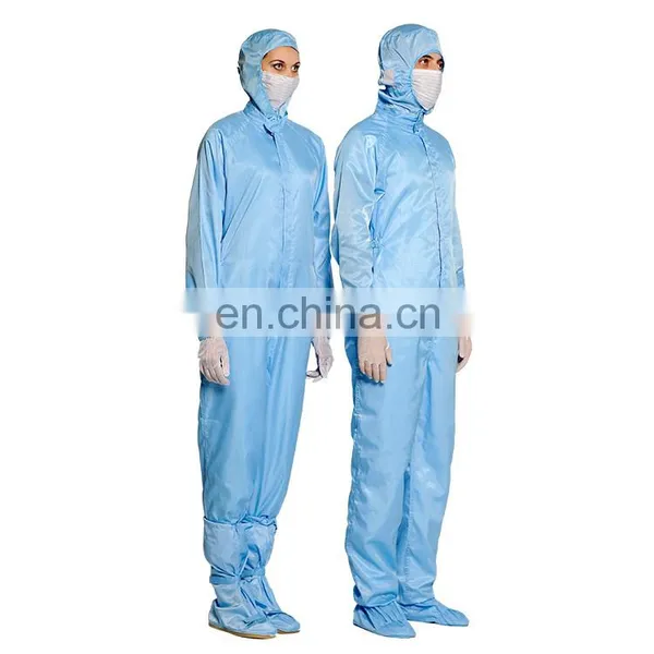 Blue High Density Cleanroom Bunny Suit Price for Cleanroom photo-4