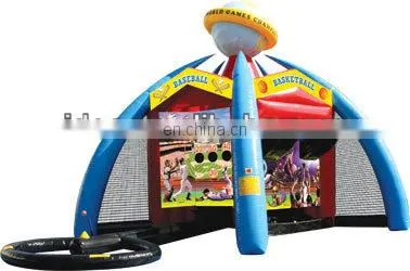 new design inflatable sport game combo, basketball game, football game NS032